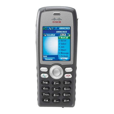 Cisco 7925G - Unified Wireless IP Phone VoIP Instruction Manual Cisco 7925G - Unified Wireless IP Phone VoIP Instruction Manual