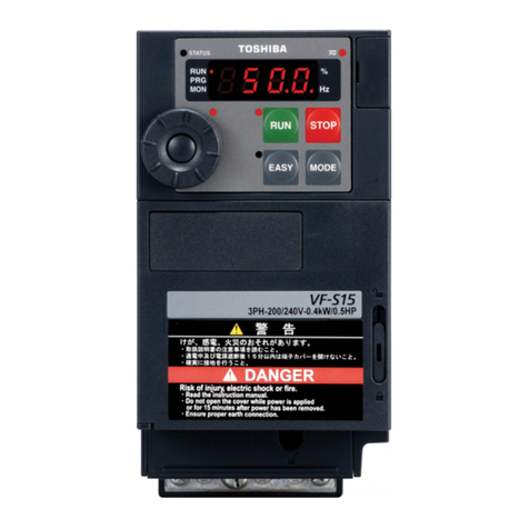 Toshiba TOSVERT VF-S15 series User manual