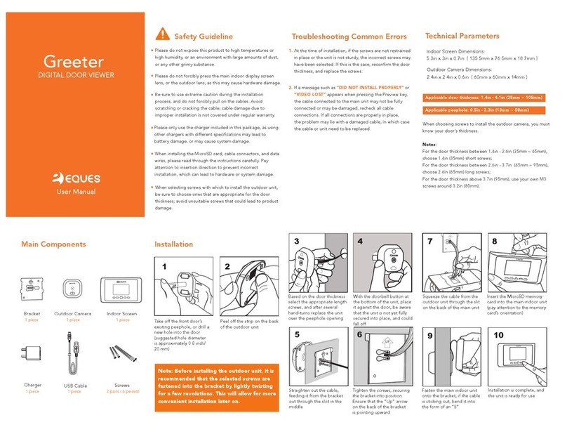 Eques Greeter user manual