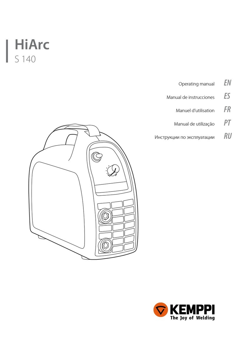 Kemppi HiArc S 140 operating manual Kemppi HiArc S 140 operating manual