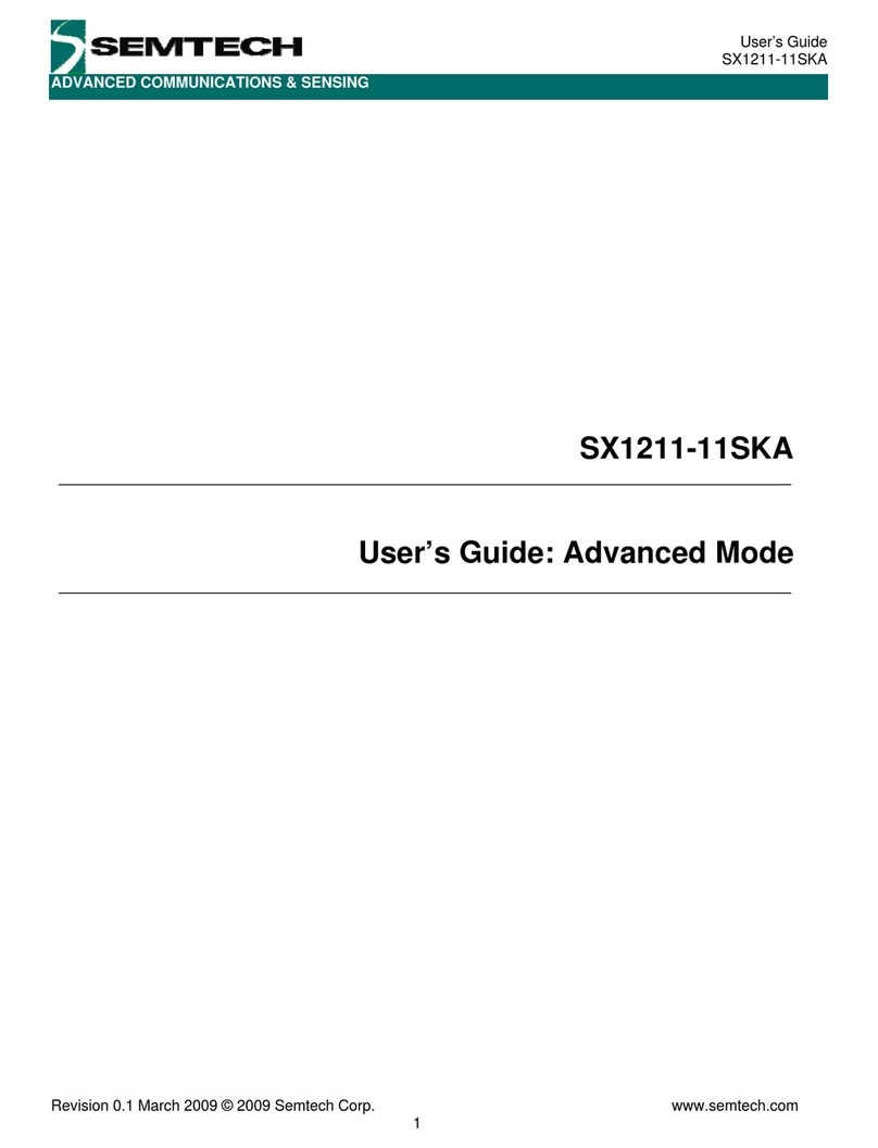 Semtech SX1211-11SKA User manual