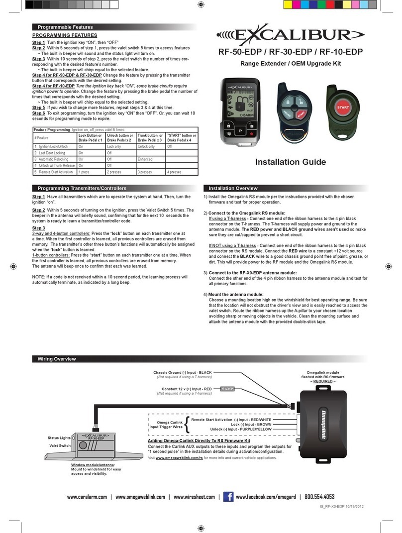 Excalibur RF-50-EDP User manual