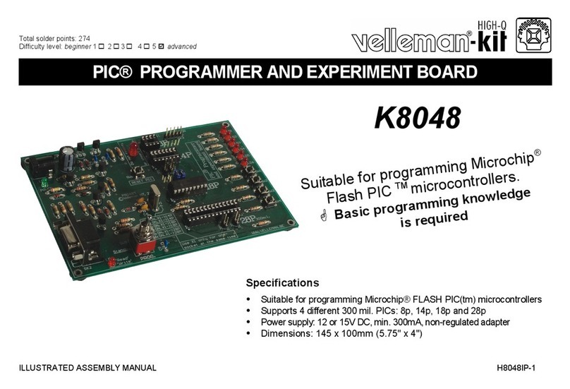 Velleman K8048 Assembly manual