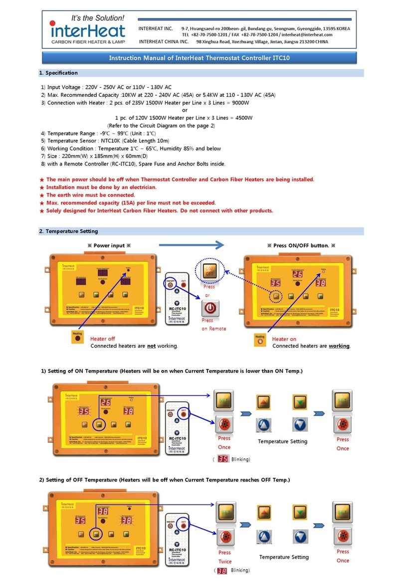 InterHeat ITC10 User manual