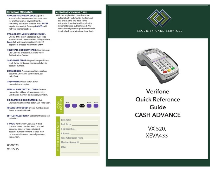 VeriFone VX 520 Series User manual