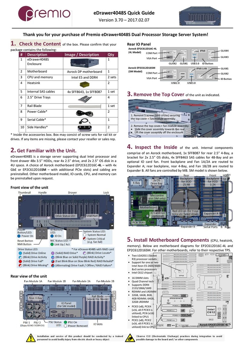 Premio eDrawer4048S quick guide