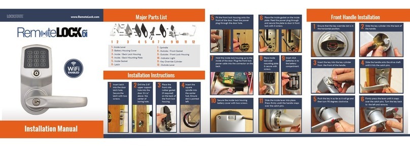 LockState RemoteLock 6i installation manual