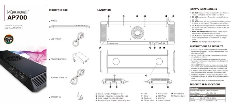 Kessil AP700 owner's manual