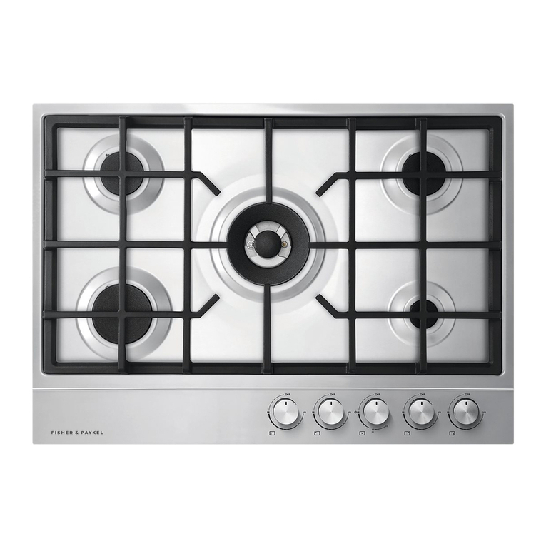 Fisher & Paykel CG305DNGX1 Quick reference guide Fisher & Paykel CG305DNGX1 Quick reference guide