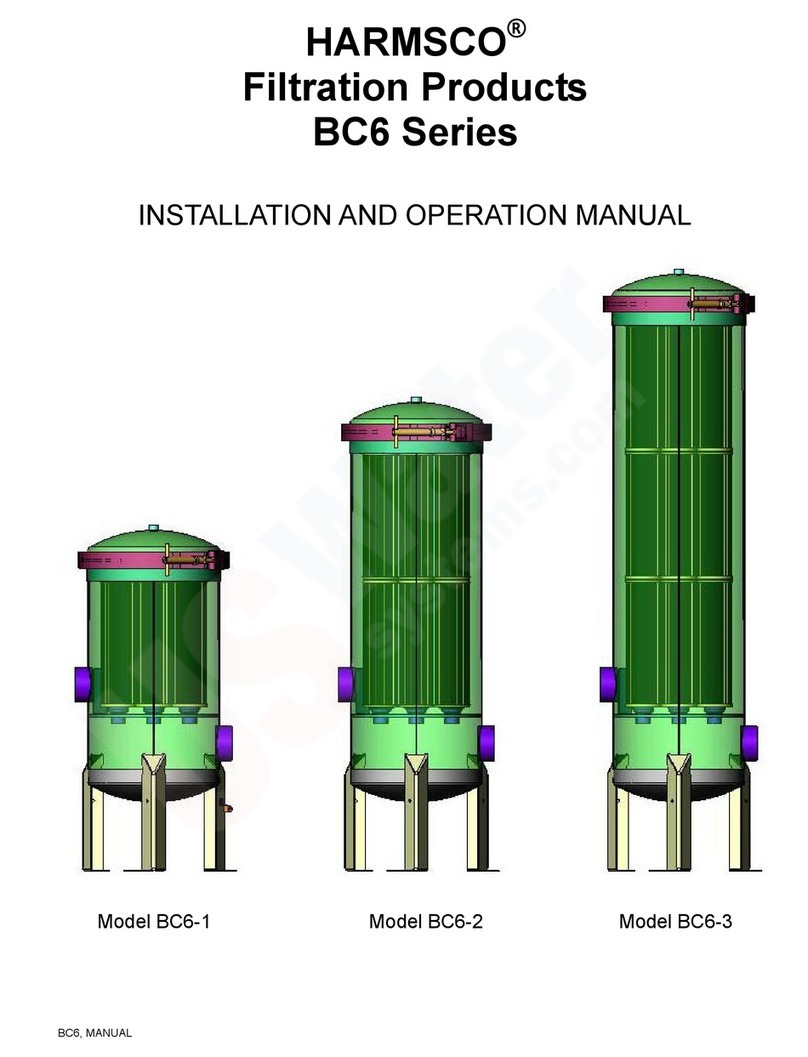 HARMSCO BC6-1 Installation and operation