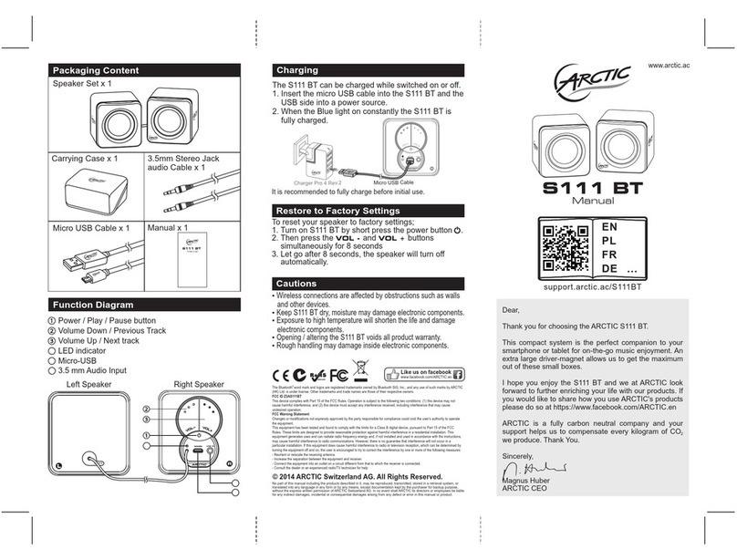 Arctic S111 BT manual