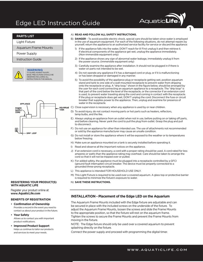 AquaticLife Edge LED Instruction guide