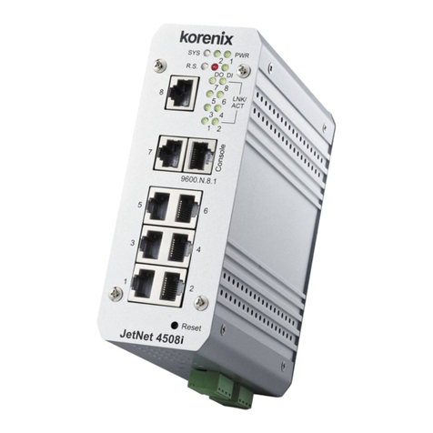 Korenix JetNet 4508i Series Quick installation guide