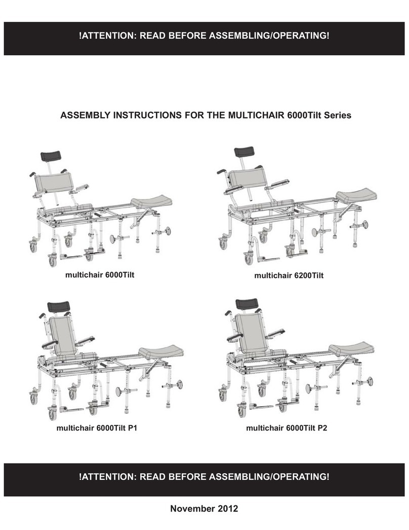 Nuprodx multichair 6000Tilt User manual