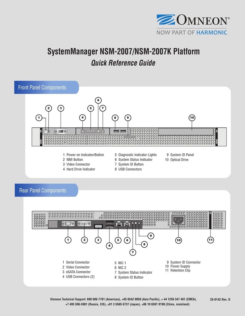 Omneon SystemManager NSM-2007 User manual
