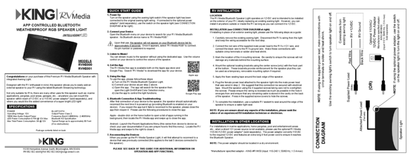 KING RVM2001 quick start guide