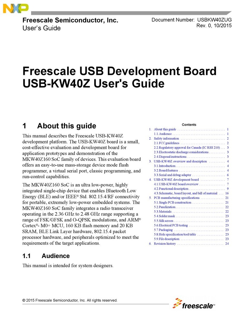 Freescale Semiconductor USB-KW40Z User manual Freescale Semiconductor USB-KW40Z User manual