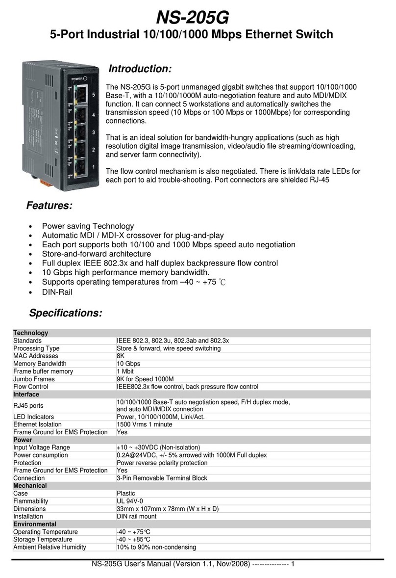 ICP DAS USA NS-205G user manual