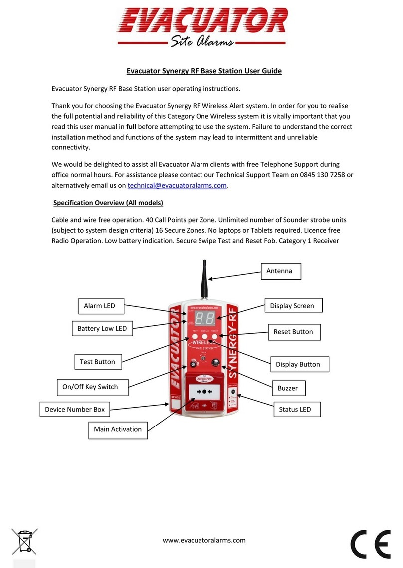 Evacuator Synergy RF user guide