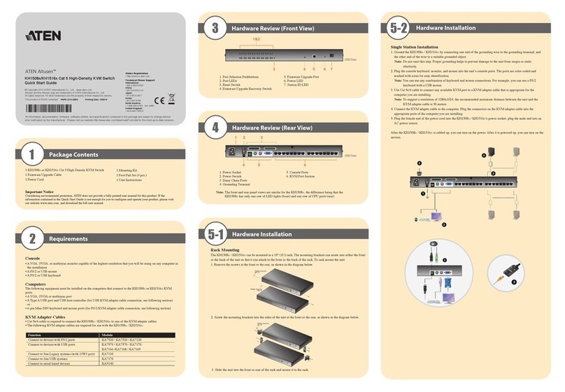 ATEN Altusen KH1508a User manual