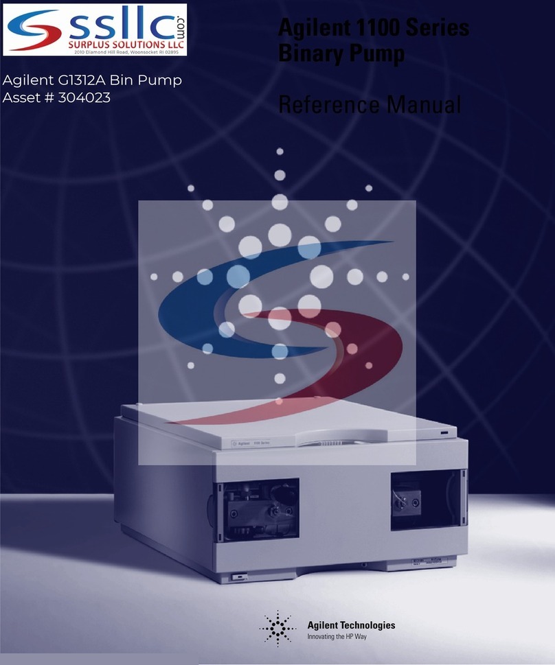 Agilent Technologies 1100 Series Reference manual Agilent Technologies 1100 Series Reference manual