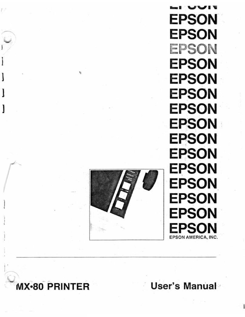 Epson MX-80 IIIF/T User manual