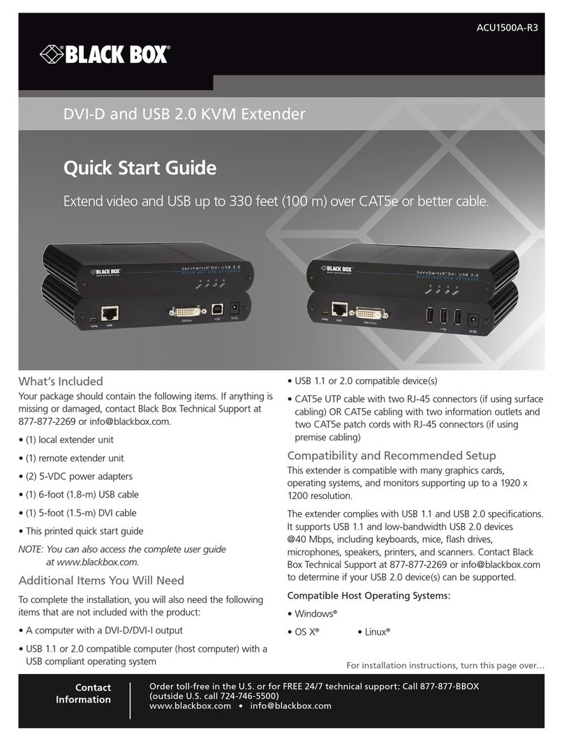Black Box ACU1500A-R3 User manual