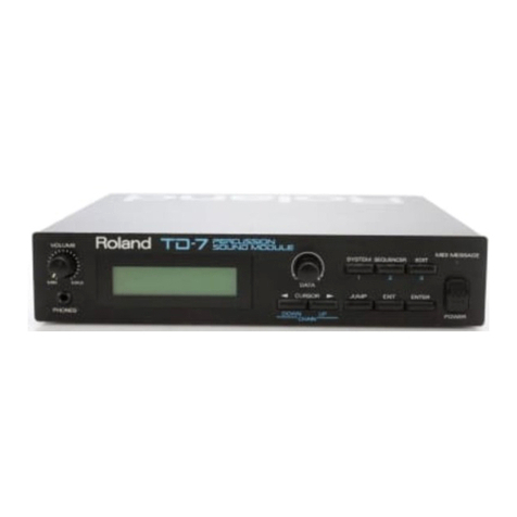 Roland TD-7 User manual