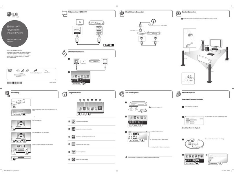 LG BH5140S Specification sheet