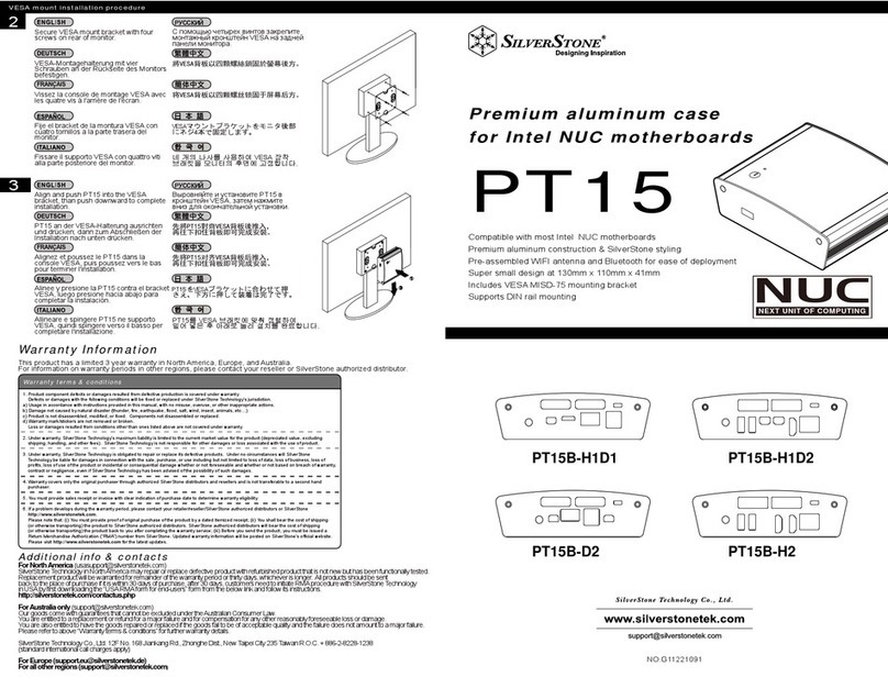 SilverStone PT15B-H1D1 User manual