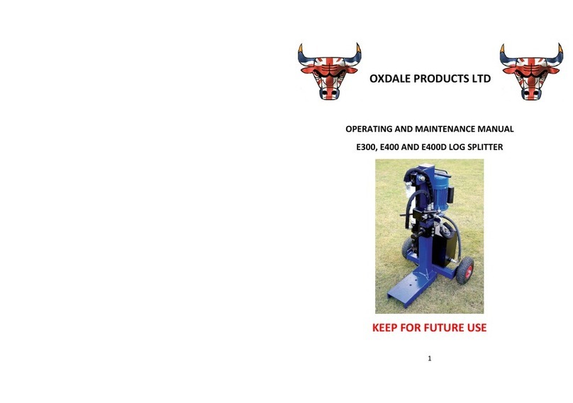 Oxdale E300 Operating and maintenance manual Oxdale E300 Operating and maintenance manual