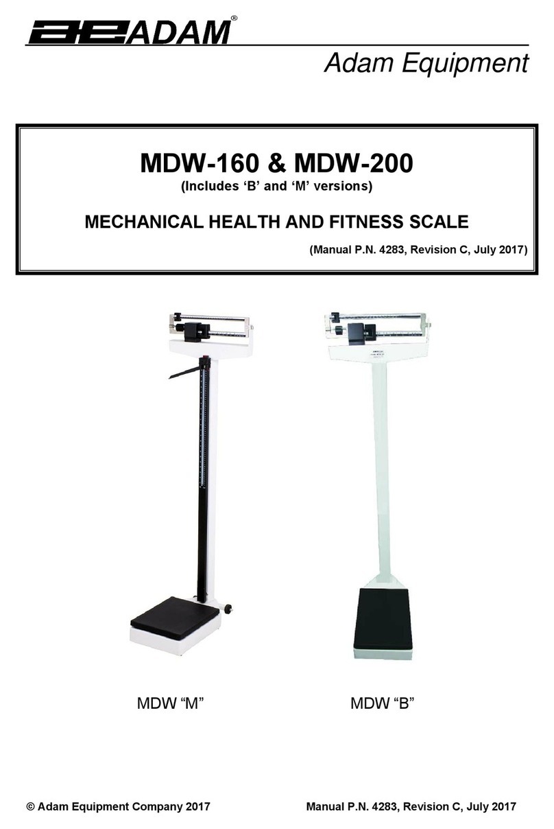 Adam Equipment MDW-160M manual