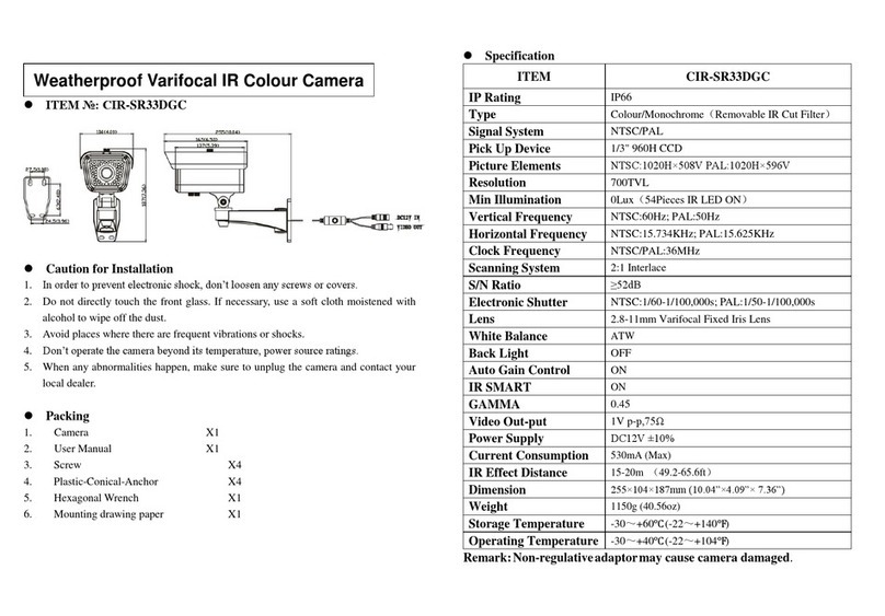 IR LAB CIR-SR33DGC user manual
