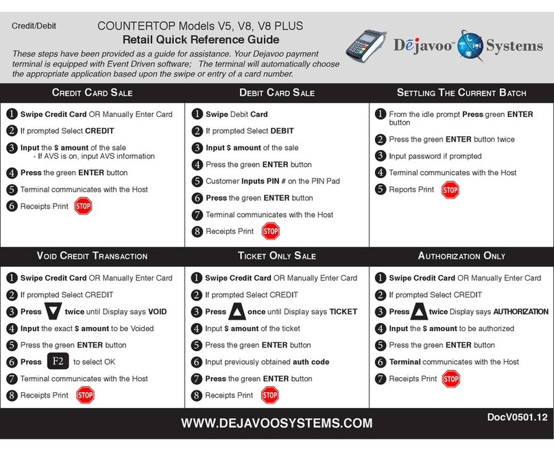 dejavoo V5 Quick reference guide
