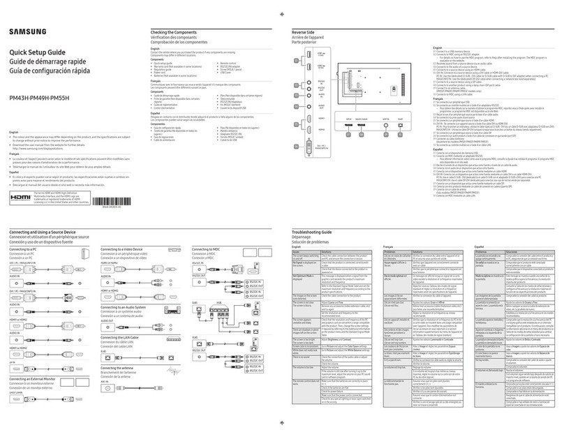 Samsung PM49H User manual