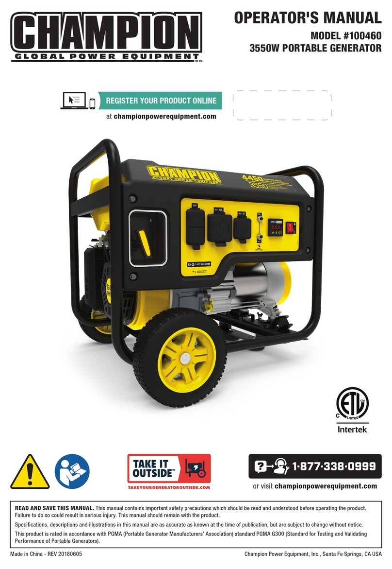 Champion 100460 User manual