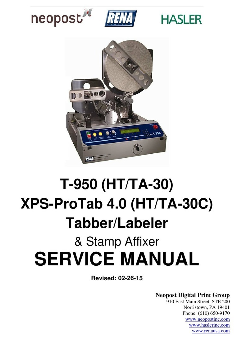 Neopost T-950 Service manual