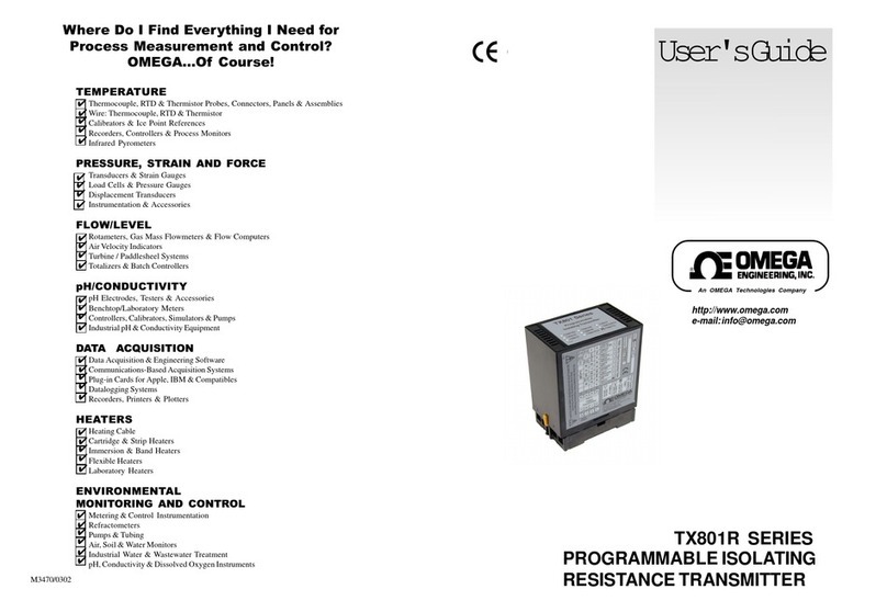 Omega Engineering TX801R user guide