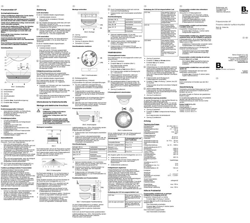 Berker 1701 08 Service manual