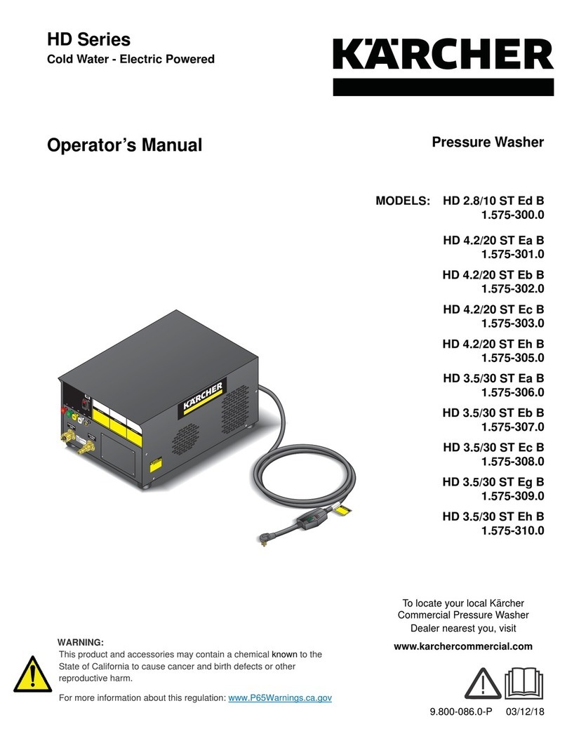 Kärcher HD 2.8/10 Ed User manual Kärcher HD 2.8/10 Ed User manual