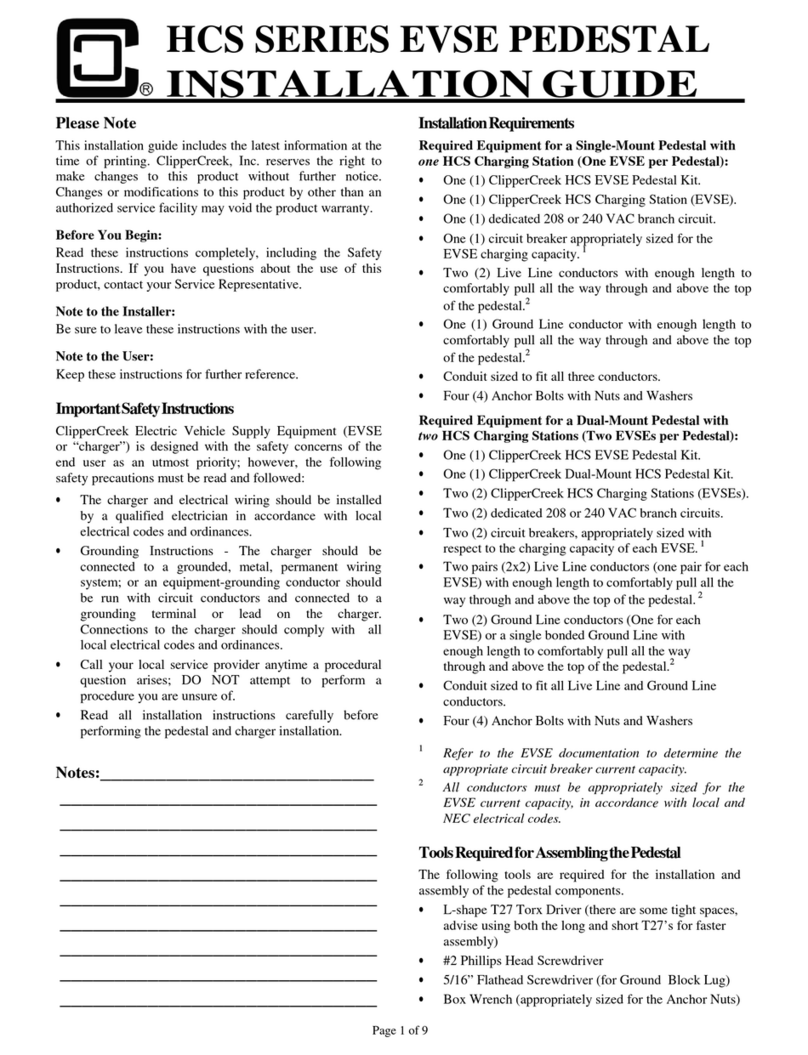 ClipperCreek HCS SERIES User manual