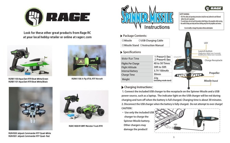 Rage SPINNER MISSILE User manual