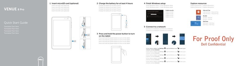 Dell Venue 8 Pro quick start guide