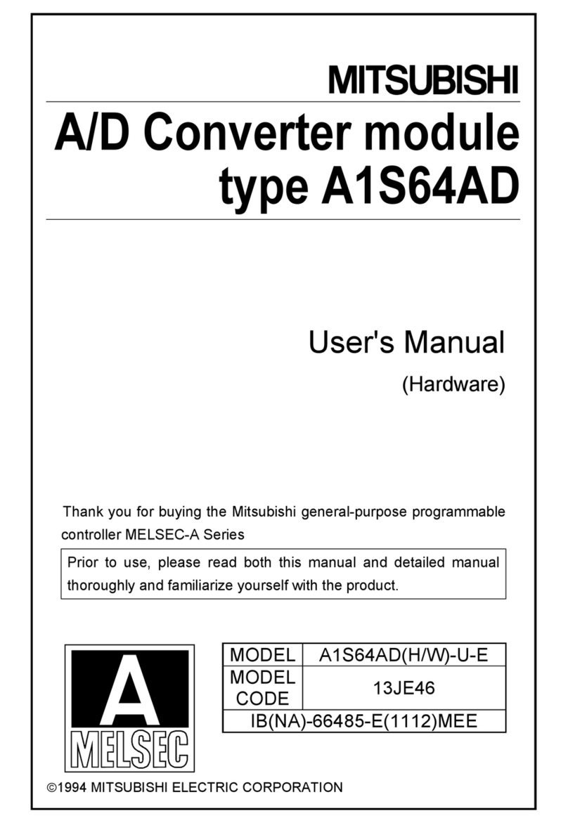 Mitsubishi MELSEC A1S64AD user manual