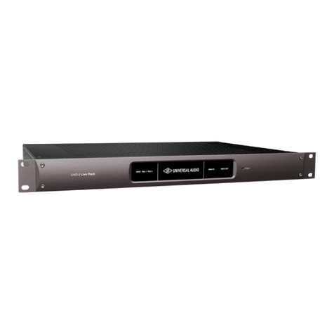Universal Audio UAD-2 Live Rack User manual