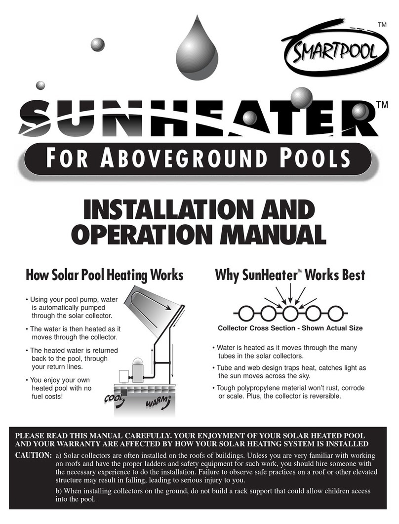 SmartPool Sunheater Installation and operation manual