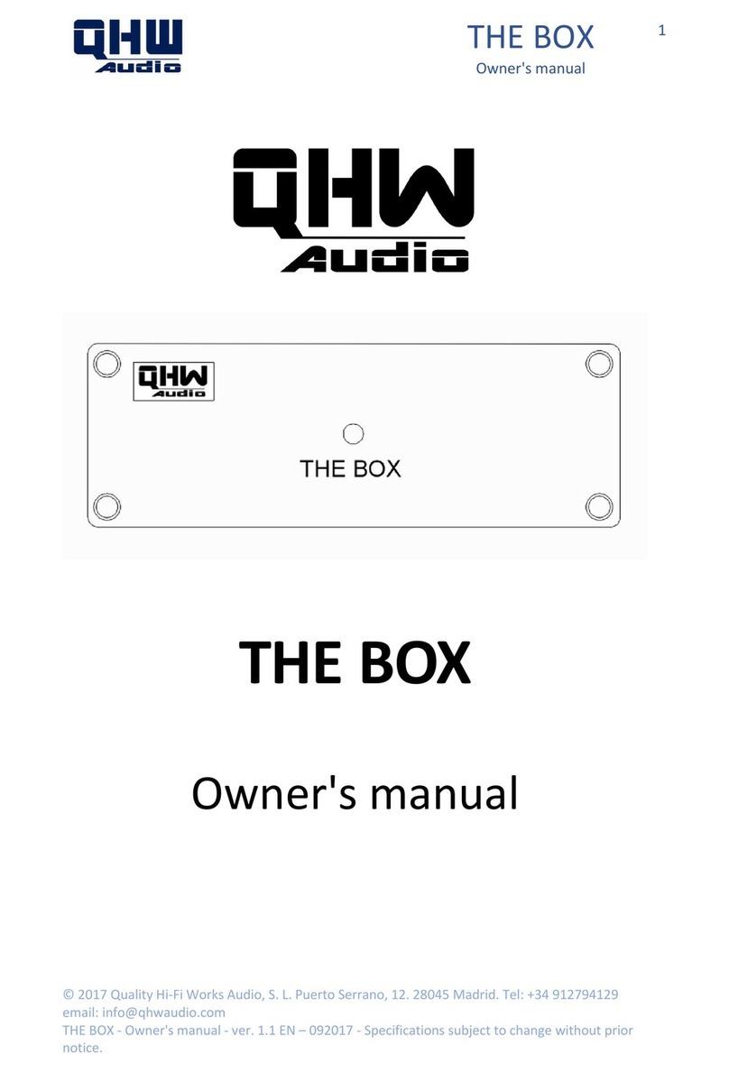 QHW Audio THE BOX owner's manual