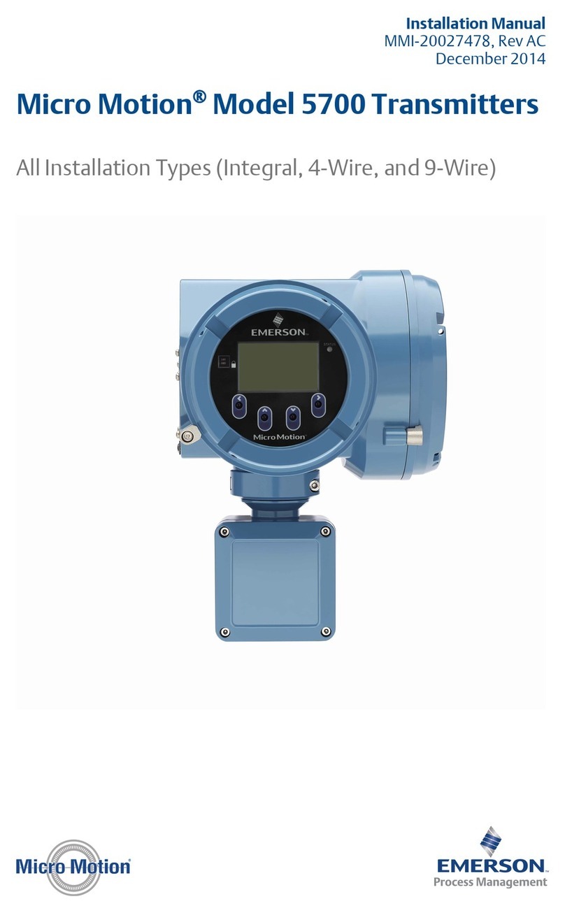 Emerson Micro Motion 5700 User manual Emerson Micro Motion 5700 User manual