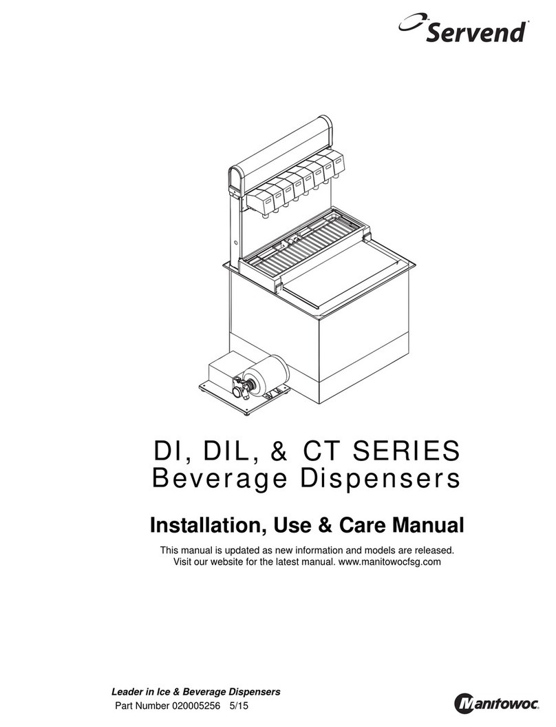 Servend CT-6 Installation, use & care manual