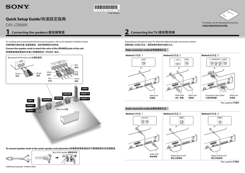 Sony DAV-JZ8888K User manual
